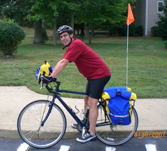 George on his Bike